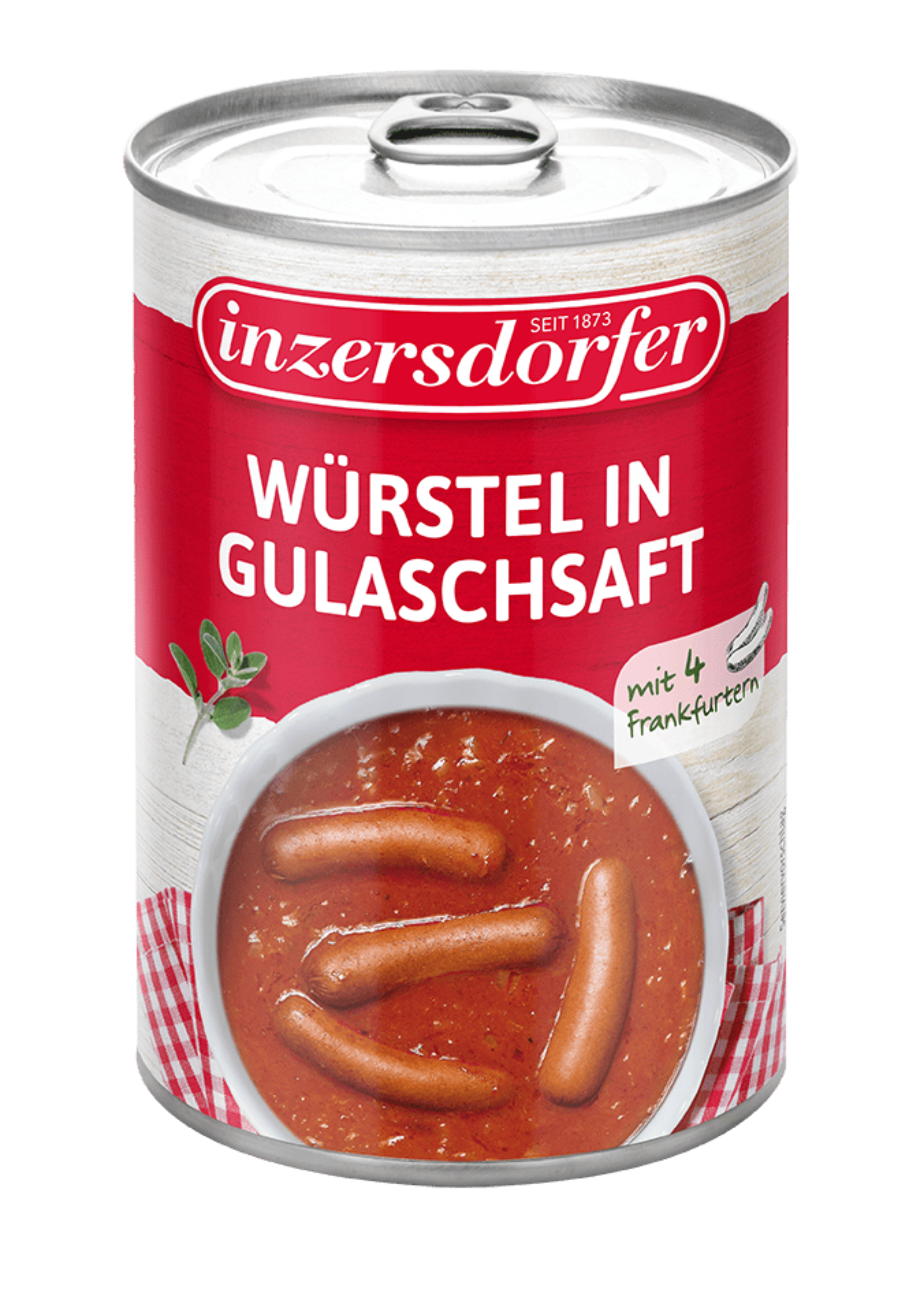 Würstel in Gulaschsaft