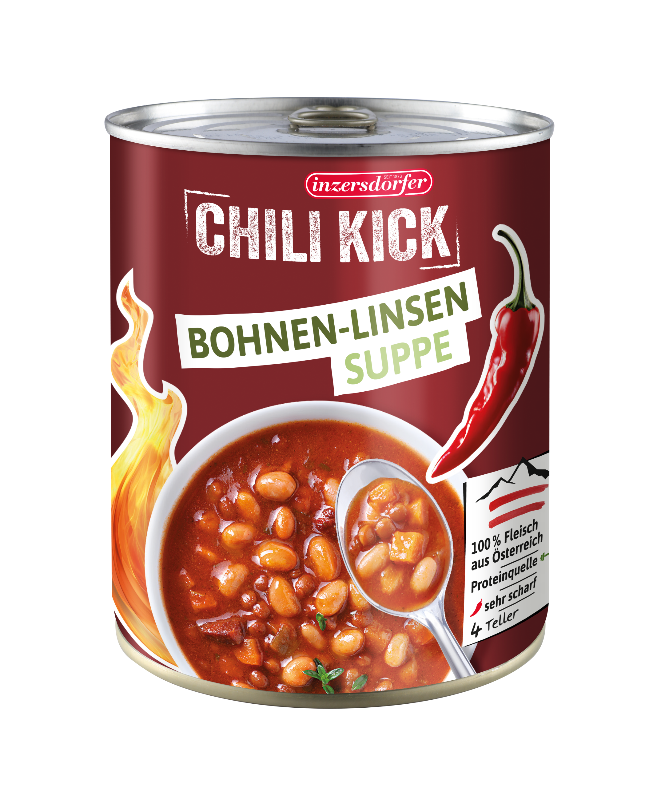 Chili Kick Bohnen Linsen Suppe